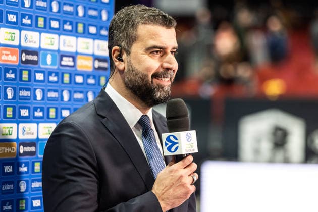 GER, BKT EuroCup, Saison 2025 2026, Niners Chemnitz - Turk Telekom Ankara. 04.12.2025, Messe, Chemnitz, GER, BKT EuroCup, Saison 2025 2026, Niners Chemnitz - Turk Telekom Ankara. Erdem Can (Head Coach), Turk Telekom Ankara beim Interview Foto Alexander Trienitz Chemnitz Messe Sachsen Deutschland