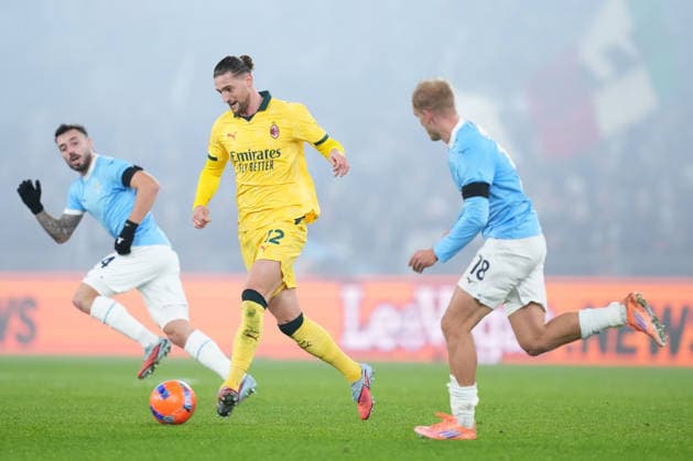 AC Milan s Adrien Rabiot during the Frecciarossa Italian Cup 2025 2026 soccer match between Lazio and Milan at the Rome s Olympic stadium, Italy - Thursday December 04, 2025 - Soccer ( Photo by Alfredo Falcone LaPresse )  Copyright: xAlfredoxFalcone LaPressex