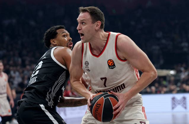 Partizan v Bayern, Euroleague basketball, season 2025 2026, round 14 Belgrade, Serbia. 4th Dec, 2025. Bayern s Johannes Voigtmann during Euroleague basketball match between Partizan and Bayern Munich on December 4. 2025. in Belgrade, Serbia. Belgrade Serbia Copyright: xPedjaxMilosavljevic STARSPORTx