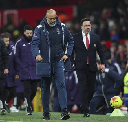 Manchester United, ManU v West Ham United, FA Premier League 04.12.25 Manchester United v West Ham United, FA Premier League Bradley Ormesher The Times West Ham Manager Nuno Espírito Santo  Copyright: xBradleyxOrmesherx NINTCHDBPICT001043269344