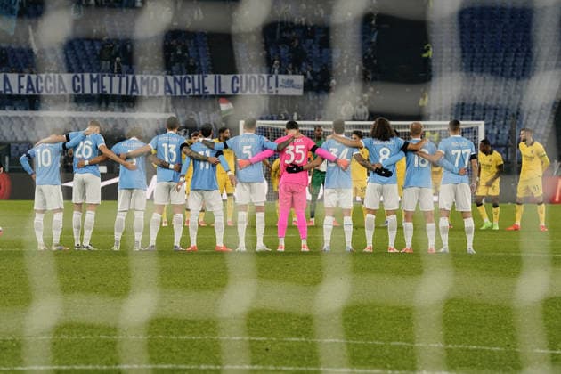 CALCIO - Coppa Italia - SS Lazio vs AC Milan One minute of silence during the Round of 16 of Coppa Italia between S.S. Lazio vs A.C. Milan at the Olympic Stadium, Rome, italy on 4 December 2025 Rome Italy  Copyright: xIPAxSport ABACAx
