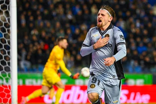 KRC Genk v RSC Anderlecht - Belgian Croky Cup GENK, BELGIUM - DECEMBER 04 : Bertaccini Adriano forward of RSC Anderlecht celebrating scoring a goal during the Belgian Croky Cup round of 16 match between KRC Genk and RSC Anderlecht on December 4, 2025 in Genk, Belgium, 04 12 2025 Genk Belgium  Copyright: xVincentxKalutx