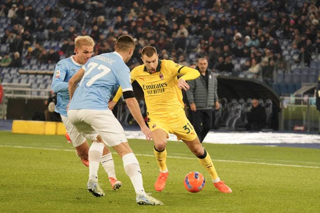 CALCIO - Coppa Italia - SS Lazio vs AC Milan during the Round of 16 of Coppa Italia between S.S. Lazio vs A.C. Milan at the Olympic Stadium, Rome, italy on 4 December 2025 Rome Italy  Copyright: xIPAxSport ABACAx