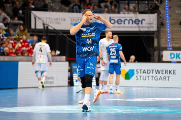 Handball I Herren I Saison 2025-2026 I Bundesliga I 11. Spieltag I TVB Stuttgart - HSG Wetzlar I 04.12.2025 Lenny Rubin (44, TVB Stuttgart) Stuttgart Porsche Arena Baden-Württemberg Deutschland Copyright: xLobeca MaxxPetershansx