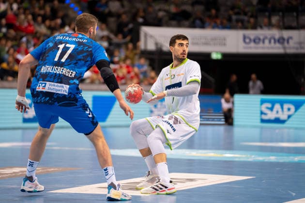 Handball I Herren I Saison 2025-2026 I Bundesliga I 11. Spieltag I TVB Stuttgart - HSG Wetzlar I 04.12.2025 Filip Vistorop (4, HSG Wetzlar) Stuttgart Porsche Arena Baden-Württemberg Deutschland Copyright: xLobeca MaxxPetershansx
