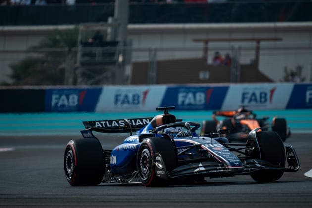 Luke Browning (Atlassian Williams Racing, Großbritannien, 46) im FW47, UAE, Formel 1 Weltmeisterschaft, Abu Dhabi Grand Prix, Yas Marina Circuit, Freies Training, 05.12.2025 UAE, Formel 1 Weltmeisterschaft, Abu Dhabi Grand Prix, Yas Marina Circuit, Freies Training, 05.12.2025 Yas Marina Island Copyright: xEibner-Pressefoto Memmlerx EP_MMR
