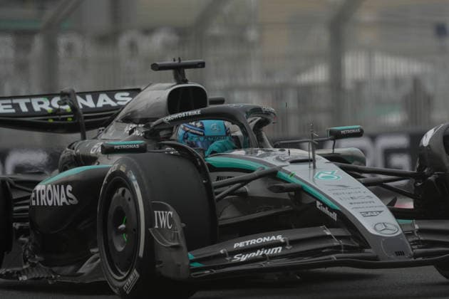 Formula 1 Etihad Airways Abu Dhabi Grand Prix 2025 05.12.2025, Yas Marina Circuit, Abu Dhabi, Formula 1 Etihad Airways Abu Dhabi Grand Prix 2025 , im Bild George Russell (GBR), Mercedes-AMG Petronas Formula One Team