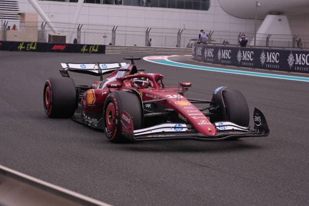 05.12.2025, Yas Marina Circuit, Abu Dhabi, Formula 1 Etihad Airways Abu Dhabi Grand Prix 2025 , im Bild Charles Leclerc (MCO), Scuderia Ferrari HP (Photo by Hasan Bratic DeFodi Images)