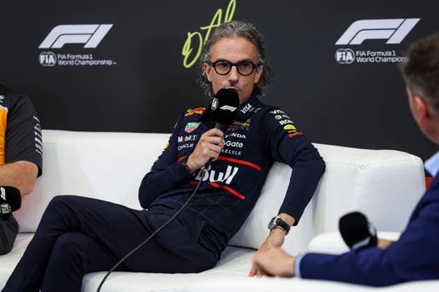 F1 - ABU DHABI GRAND PRIX 2025 MEKIES Laurent (fra), CEO & Team Principal at Red Bull Racing press conference, PK, Pressekonferenz during the 2025 Formula 1 Abu Dhabi Grand Prix, 24th round of the 2025 FIA Formula One World Championship, WM, Weltmeisterschaft from December 05 to 07, 2025 on the Yas Marina Circuit, in Abu Dhabi, United Arab Emirates - Abu DhabiUnited Arab Emirates  Copyright: xXavixBonillax
