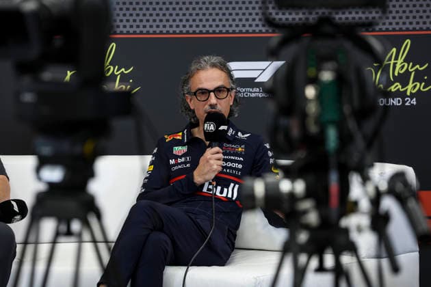 F1 - ABU DHABI GRAND PRIX 2025 MEKIES Laurent (fra), CEO & Team Principal at Red Bull Racing press conference, PK, Pressekonferenz during the 2025 Formula 1 Abu Dhabi Grand Prix, 24th round of the 2025 FIA Formula One World Championship, WM, Weltmeisterschaft from December 05 to 07, 2025 on the Yas Marina Circuit, in Abu Dhabi, United Arab Emirates - Abu DhabiUnited Arab Emirates  Copyright: xXavixBonillax