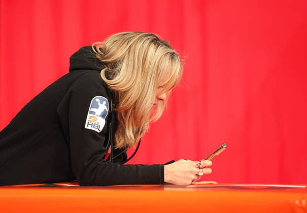 05.12.2025, Deutschland, Bietigheim, Handball 2. Bundesliga, SG BBM Bietigheim vs. HC Oppenweiler Backnang, Carina Lessig (HCO Insta)