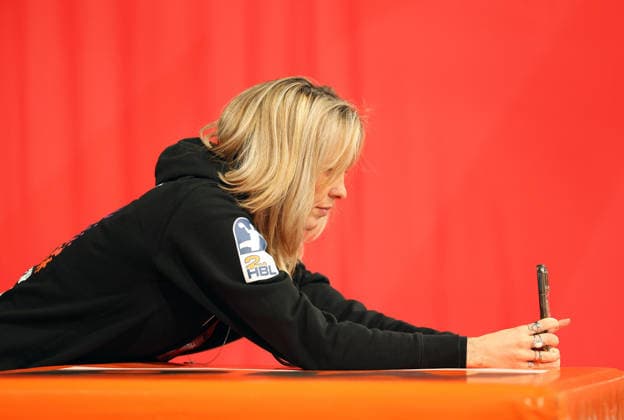 05.12.2025, Deutschland, Bietigheim, Handball 2. Bundesliga, SG BBM Bietigheim vs. HC Oppenweiler Backnang, Carina Lessig (HCO Insta)