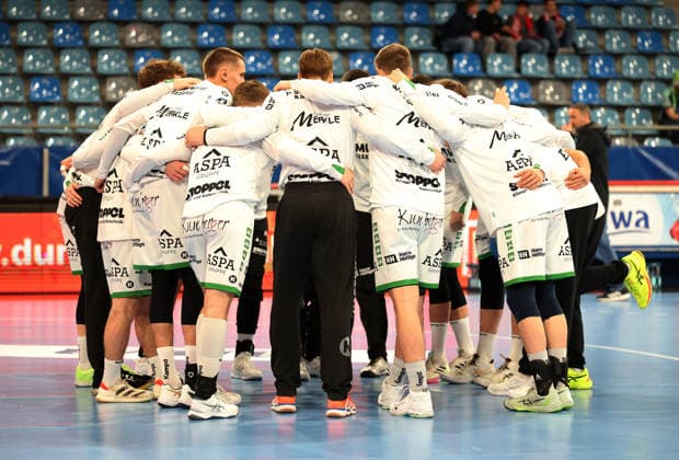 05.12.2025, Deutschland, Bietigheim, Handball 2. Bundesliga, SG BBM Bietigheim vs. HC Oppenweiler Backnang, HC Oppenweiler Backnang