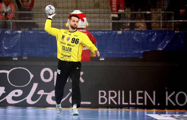 05.12.2025, Deutschland, Bietigheim, Handball 2. Bundesliga, SG BBM Bietigheim vs. HC Oppenweiler Backnang, Jan Hrdlicka (BBM)