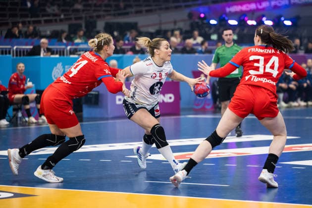 251205 Nora Mork of Norway during the 2025 IHF Women™s World Championship, WM, Weltmeisterschaft handball match between Czech Republic and Norway on December 5, 2025 in Dortmund. Photo: Emma Wallskog BILDBYRAN COP 320 EW0604 handball handboll handball handboll handball bbeng vm handball-vm handbolls-vm ihf handball world championship world handball championship 2025 world championship 2025 tjeckien norway norge czech republic dam bbeng norge norway Copyright: EMMAxWALLSKOG BB251205EW121