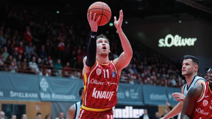 Im Bild: Brae Ivey (Wuerzburg Baskets, 11) 05.12.2025, Basketball, Fitness First Wuerzburg Baskets vs. EWE Baskets Oldenburg, easyCredit BBL, 9. Spieltag, Deutschland, Wuerzburg, tectake-Arena, Copyright: HMBxMedia xJulienxBecker