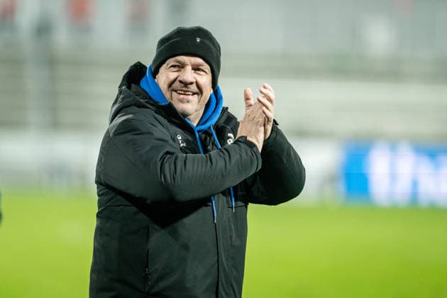 FC Fredericia v Odense BK, 3F Superliga football, Fredericia, Denmark Fredericia, Denmark, 05th, December 2025. Head coach Alexander Zorniger of Odense BK seen after the 3F Superliga match between FC Fredericia and Odense BK at Monjasa Park in Fredericia. Denmark, Fredericia  Copyright: xGonzalesxPhoto KentxRasmussenx