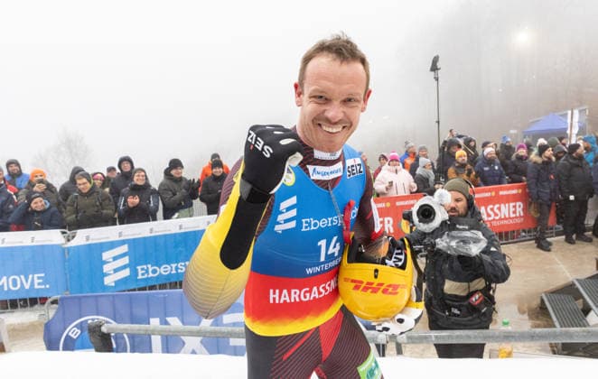 picture: Felix Loch (GER) 06.12.2025 luge 1. FIL Eberspächer Luge World Cup, VELTINS Ice Arena Winterberg, Nordrhein-Westfalen, Germany (GER) Men™s Singles photographer: FIL Michael Kristen *** picture Felix Loch GER 06 12 2025 luge 1 FIL Eberspächer Luge World Cup, VELTINS Ice Arena Winterberg, Nordrhein Westfalen, Germany GER Men™s Singles photographer FIL Michael Kristen