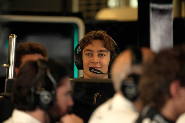 Formula 1 Etihad Airways Abu Dhabi Grand Prix 2025 06.12.2025, Yas Marina Circuit, Abu Dhabi, Formula 1 Etihad Airways Abu Dhabi Grand Prix 2025 , im Bild George Russell (GBR), Mercedes-AMG Petronas Formula One Team