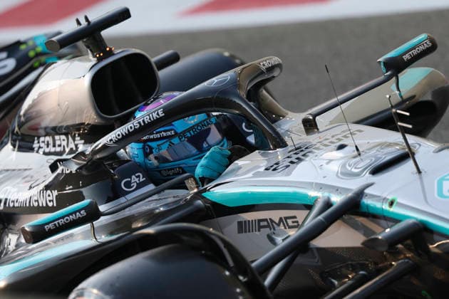 Formula1; Round24; Abu Dhabi Grand Prix; United Arab Emirates George Russell (GBR) - Mercedes-AMG Petronas F1 Team - F1 W16 during Formula1 Etihad Abu Dhabi Grand Prix on decemberr 6., 2025 in Yas Marina Circuit, United Arab Emirates Zsombor Toth Abu dhabi Yas Marina Circuit United Arab Emirates