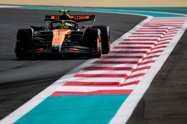 Lando Norris of Great Britain and McLaren , Qualifying, F1 Grand Prix of Abu Dhabi, am 06. December 2025 in Abu Dhabi, United Arab Emirates. (Foto von Diogo Cardoso DeFodi Images) Lando Norris of Great Britain and McLaren , Qualifying, F1 Grand Prix of Abu Dhabi, Yas Marina Circuit on December 6, 2025 in Abu Dhabi, United Arab Emirates. (Photo by Diogo Cardoso DeFodi Images)