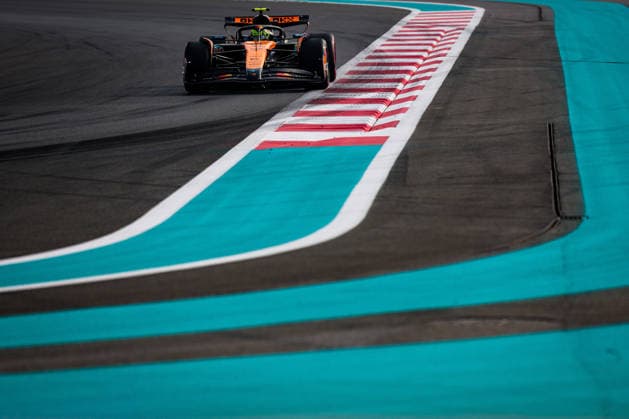 Lando Norris of Great Britain and McLaren , Qualifying, F1 Grand Prix of Abu Dhabi, am 06. December 2025 in Abu Dhabi, United Arab Emirates. (Foto von Diogo Cardoso DeFodi Images) Lando Norris of Great Britain and McLaren , Qualifying, F1 Grand Prix of Abu Dhabi, Yas Marina Circuit on December 6, 2025 in Abu Dhabi, United Arab Emirates. (Photo by Diogo Cardoso DeFodi Images)