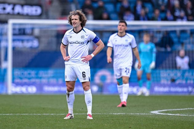 06.12.2025, Fussball, 2. Bundesliga, 15. Spieltag Saison 2025 2026, VfL Bochum - DSC Arminia Bielefeld, Mael Corboz (DSC Arminia Bielefeld) xRHR-FOTO TKx