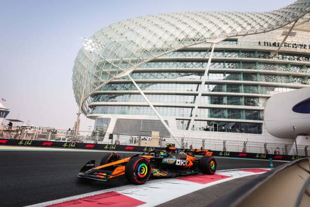F1 - ABU DHABI GRAND PRIX 2025 04 NORRIS Lando (gbr), McLaren F1 Team MCL39, action during the 2025 Formula 1 Abu Dhabi Grand Prix, 24th round of the 2025 FIA Formula One World Championship, WM, Weltmeisterschaft from December 05 to 07, 2025 on the Yas Marina Circuit, in Abu Dhabi, United Arab Emirates - Abu DhabiUnited Arab Emirates  Copyright: xANTONINxVINCENTx