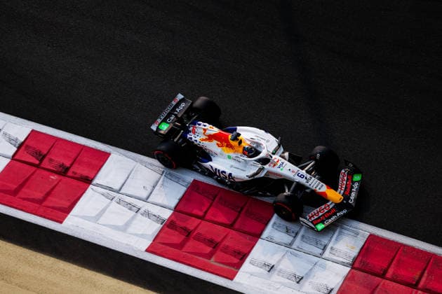 Isack Hadjar of France and Visa Cash App RB , Qualifying, F1 Grand Prix of Abu Dhabi, am 06. December 2025 in Abu Dhabi, United Arab Emirates. (Foto von Diogo Cardoso DeFodi Images) Isack Hadjar of France and Visa Cash App RB , Qualifying, F1 Grand Prix of Abu Dhabi, Yas Marina Circuit on December 6, 2025 in Abu Dhabi, United Arab Emirates. (Photo by Diogo Cardoso DeFodi Images)