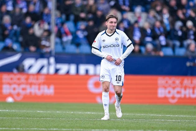 06.12.2025, Fussball, 2. Bundesliga, 15. Spieltag Saison 2025 2026, VfL Bochum - DSC Arminia Bielefeld, Marvin Mehlem (DSC Arminia Bielefeld) xRHR-FOTO TKx