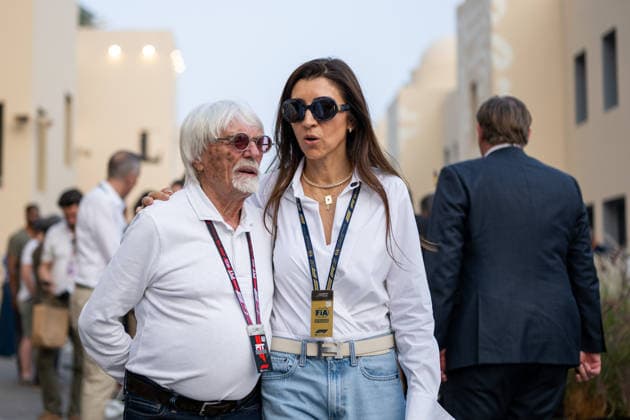 Fabiana Ecclestone, Bernie Ecclestone, UAE, Formel 1 Weltmeisterschaft, Abu Dhabi Grand Prix, Yas Marina Circuit, 3. Freies Training, 06.12.2025 UAE, Formel 1 Weltmeisterschaft, Abu Dhabi Grand Prix, Yas Marina Circuit, 06.12.2025 Yas Marina Island Copyright: xEibner-Pressefoto Memmlerx EP_MMR