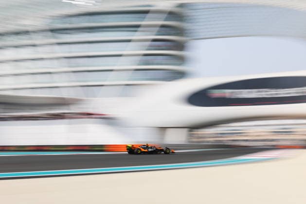 December 6, 2025, Abu Dhabi, Abu Dhabi, United Arab Emirates: 4 LANDO NORRIS (GBR, McLaren Racing F1 Team) during Free Practice FP3 on Saturday at the Formula 1 Etihad Airways Abu Dhabi Prix 2025 at the Yas Marina Circuit in Abu Dhabi, United Arab Emirates Abu Dhabi United Arab Emirates - ZUMAr193 20251206_zsp_r193_102 Copyright: xSaraxRuffonix