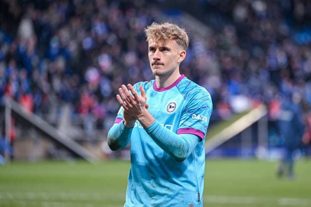 06.12.2025, Fussball, 2. Bundesliga, 15. Spieltag Saison 2025 2026, VfL Bochum - DSC Arminia Bielefeld, Torwart Jonas Thomas Kersken (DSC Arminia Bielefeld) xRHR-FOTO TKx