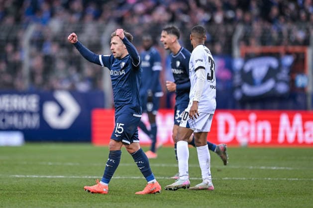 06.12.2025, Fussball, 2. Bundesliga, 15. Spieltag Saison 2025 2026, VfL Bochum - DSC Arminia Bielefeld, Felix Passlack (VfL Bochum 1848) freut sich, xRHR-FOTO TKx