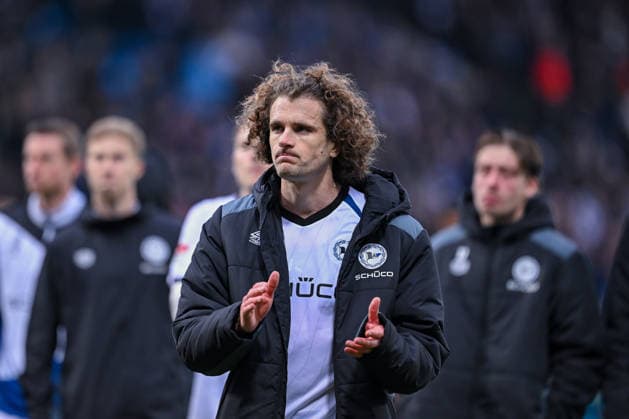 06.12.2025, Fussball, 2. Bundesliga, 15. Spieltag Saison 2025 2026, VfL Bochum - DSC Arminia Bielefeld, Mael Corboz (DSC Arminia Bielefeld) xRHR-FOTO TKx