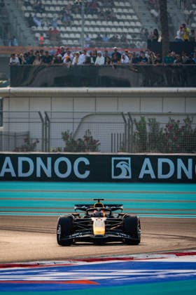December 6, 2025, Abu Dhabi, United Arab Emirates: Oracle Red Bull Racing Dutch driver Max Verstappen seen in action during the free practice three of the Formula 1 Abu Dhabi Grand Prix 2025 at Yas Marina Circuit. Abu Dhabi United Arab Emirates - ZUMAs197 20251206_aaa_s197_040 Copyright: xLucaxMartinix