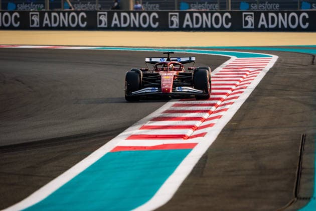 December 6, 2025, Abu Dhabi, United Arab Emirates: Scuderia Ferrari HP F1 Team s Monegasque driver Charles Leclerc seen in action during the free practice three of the Formula 1 Abu Dhabi Grand Prix 2025 at Yas Marina Circuit. Abu Dhabi United Arab Emirates - ZUMAs197 20251206_aaa_s197_053 Copyright: xLucaxMartinix