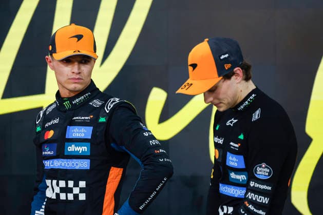 Abu Dhabi, Yas Marina: F1 GP Abu Dhabi 2025, Qualifying, No. 4 Lando Norris (GBR), McLaren MCL39, Mercedes, No. 81 Oscar Piastri (AUS), McLaren MCL39, Mercedes Abu Dhabi Abu Dhabi