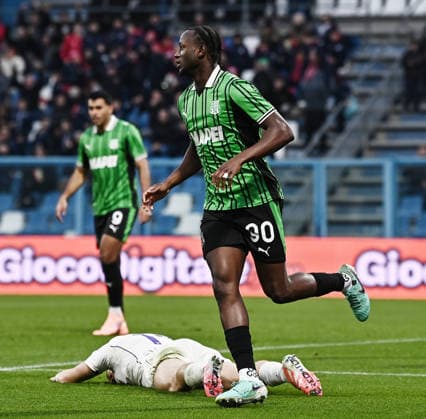 Mp Reggio Emilia 06 12 2025 - campionato di calcio serie A Sassuolo-Fiorentina foto Matteo Papini Image nella foto: esultanza gol Ismael Kone 