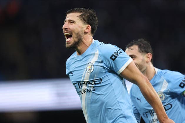 Manchester City v Sunderland - Premier League Ruben Dias of Manchester City celebrates 1st goal during the Premier League match between Manchester City and Sunderland at Etihad Stadium on December 6, 2025 in Manchester, England. Manchester Etihad Stadium England United Kingdom Copyright: xNealxSimpson Sportsphoto APLx 14143964