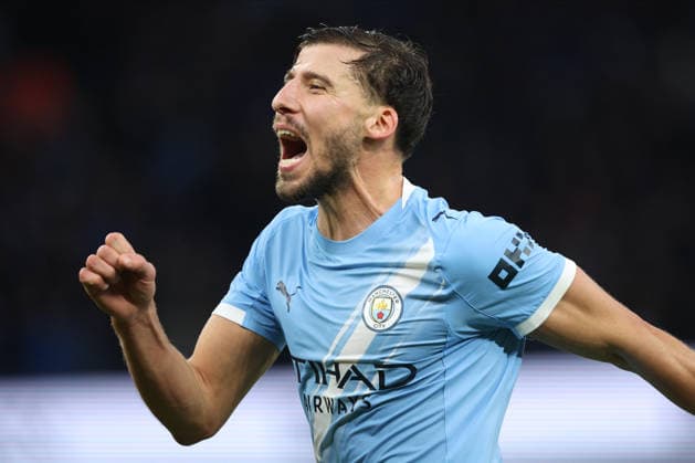 Manchester City v Sunderland - Premier League Ruben Dias of Manchester City celebrates 1st goal during the Premier League match between Manchester City and Sunderland at Etihad Stadium on December 6, 2025 in Manchester, England. Manchester Etihad Stadium England United Kingdom Copyright: xNealxSimpson Sportsphoto APLx 14143965
