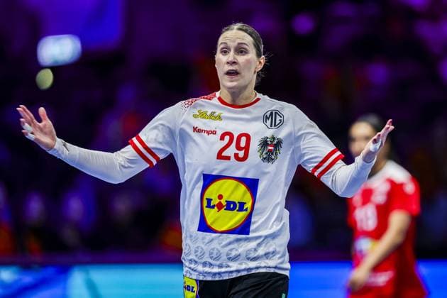 ROTTERDAM , 06-12-2025 , Rotterdam Ahoy , Womens World Championship, WM, Weltmeisterschaft Handball 2025 , match between Austria and Tunisia , picture shows Austria player Ines Ivancok-Soltic Austria - Tunisia (women)  x32375906x Copyright:
