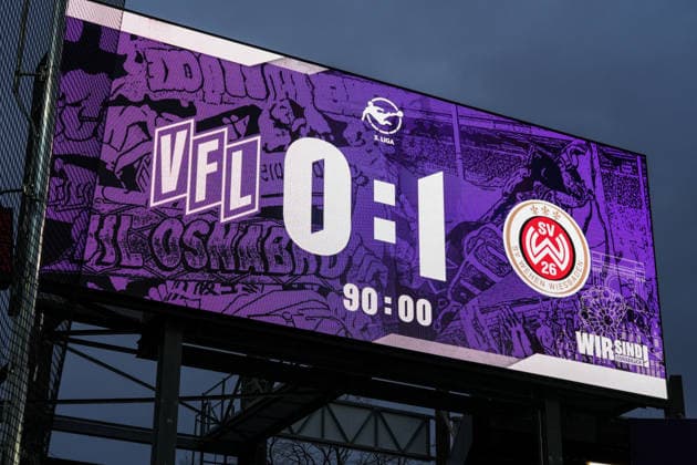 Deutschland: Fussball 3. Bundesliga Saison 2025 26, 17. Spieltag - VfL Osnabrück vs SV Wehen Wiesbaden, 06.12.2025, Stadion Bremer Brücke, Osnabrück: Endergebnis Copyright: xLeonxFrickx