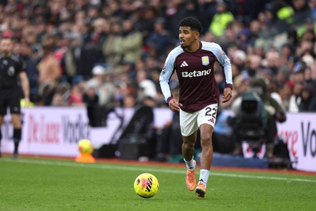 Ian Maatsen (AV) at the Aston Villa v Arsenal EPL match, at Villa Park, Birmingham, UK on 6th December, 2025. 
