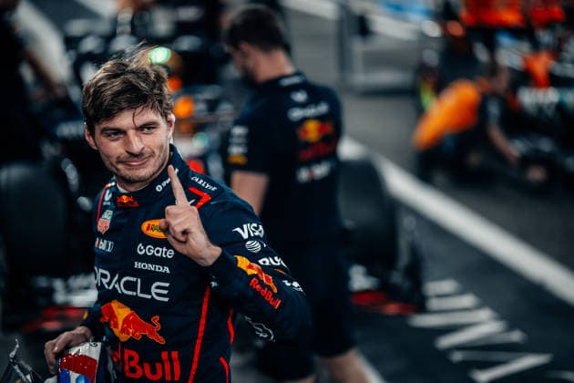 Formula 1 Abu Dhabi Grand Prix 2025 Max Verstappen (Oracle Red Bull Racing, 01) after pole position during qualification at the Abu Dhabi GP 2025 06 12 2025
