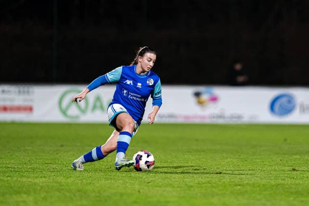 Switzerland: AXA Womens Super League 2025 26, FC Rapperswil Jona vs FC Luzern - Grunfeld, Jona: Serena Li Puma (11 FC Luzern) in action. Jona Jona, Switzerland, December 6th 2025 Jona Switzerland Copyright: xPriscilaxBütlerx xSteinsiek.chx