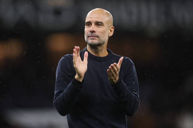 Manchester City v Sunderland 06 December 2025, Manchester - Premier League Football - Manchester City v Sunderland. Manchester City Manager Pep Guardiola celebrates after the match (photo by Daniel Chesterton) Manchester UK Copyright: xDanielxChestertonxOffside