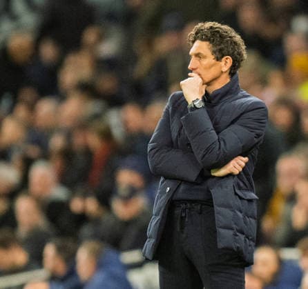 Tottenham Hotspur v Brentford Premier League Brentford Manager Keith Andrews looks on during the Premier League match at Tottenham Hotspur Stadium, London 06 12 2025 UK Newspapers OUT Copyright: xGraemexWilcocksonx FIL-22607-0064
