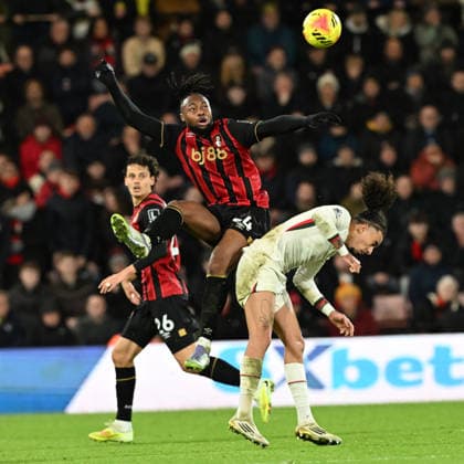 Bournemouth v Chelsea Premier League Antoine Semenyo of Bournemouth during the Premier League match at the Vitality Stadium, Bournemouth 06 12 2025 UK Newspapers OUT Copyright: xJeremyxLandeyx FIL-22603-0062