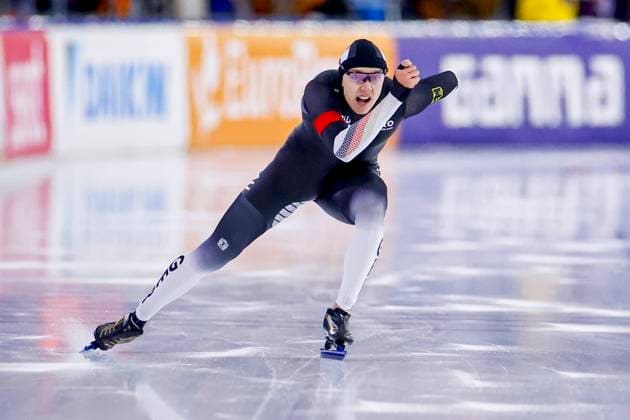 Finn Sonnekalb of Germany Men s 1000m, ISU World Cup Speed skating, Eisschnelllauf ISU World Cup Speed Skating - Heerenveen, Thialf Stadium, December 6, 2025, Heerenveen, Netherlands.